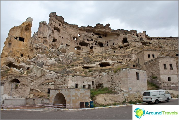 Den gamla byn i Cavushin - 3 km från Goreme.