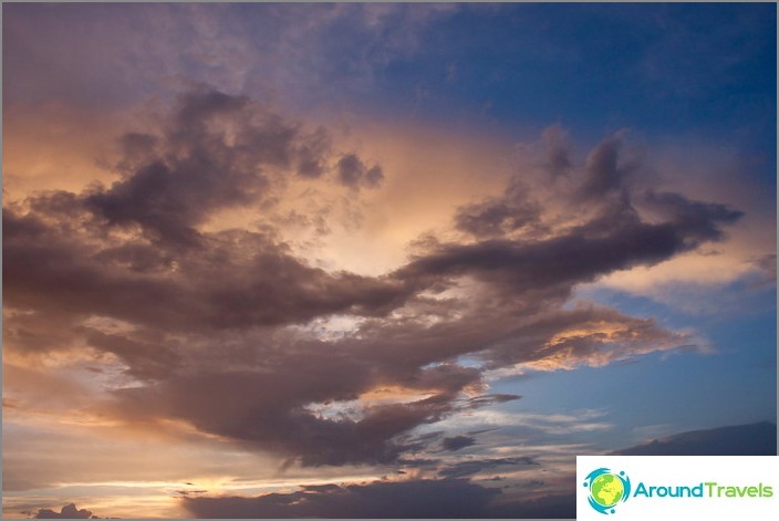 The sky over Cappadocia.