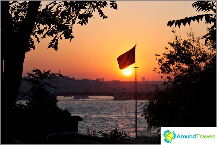 Flagge in Istanbul.