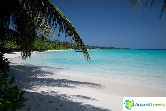 Sabbia bianca. Maldive.