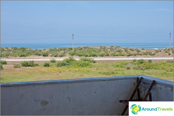 View from the balcony to the Black Sea.