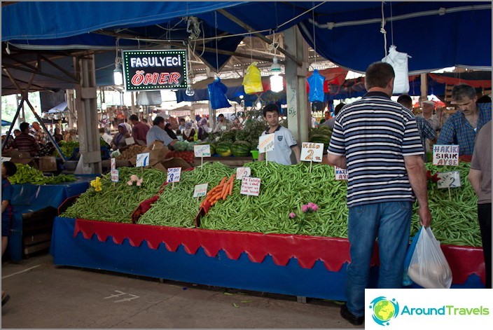 Bazaar in Karasu. Turkey.