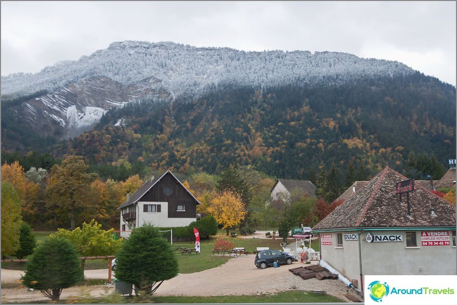 Villages in the mountains of France