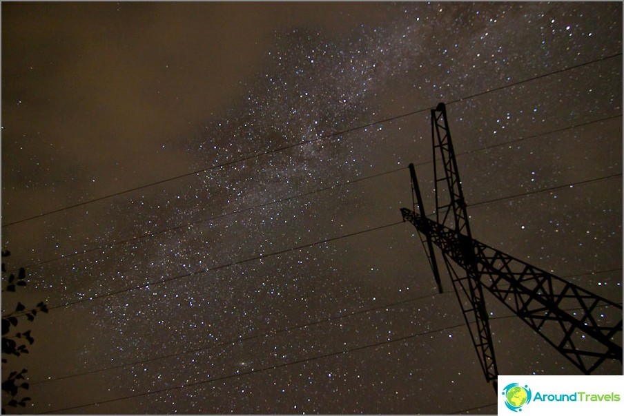 The first experiments in shooting the starry sky