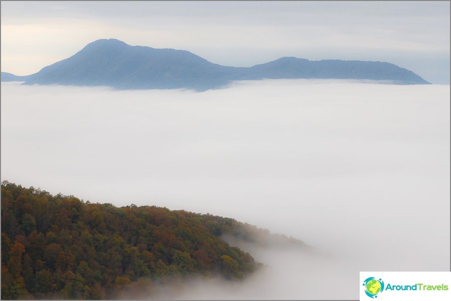 In the morning we were enveloped in a delicate white veil