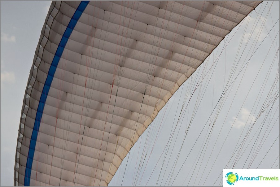 Paragliding wing