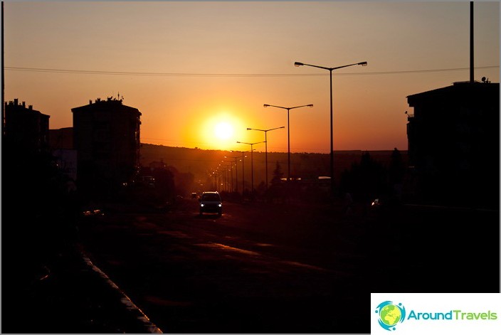 Nevsehir. Tramonto.