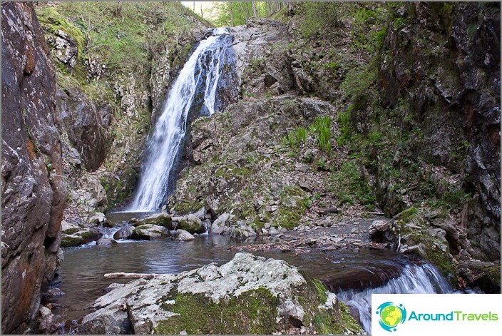 The beginning of the Dvubratskiy canyon.