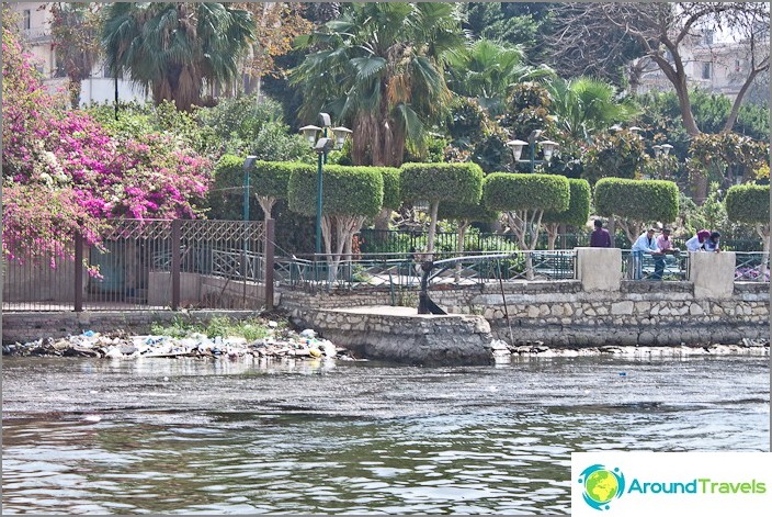 Egypt. Cairo. Park on the Nile embankment.