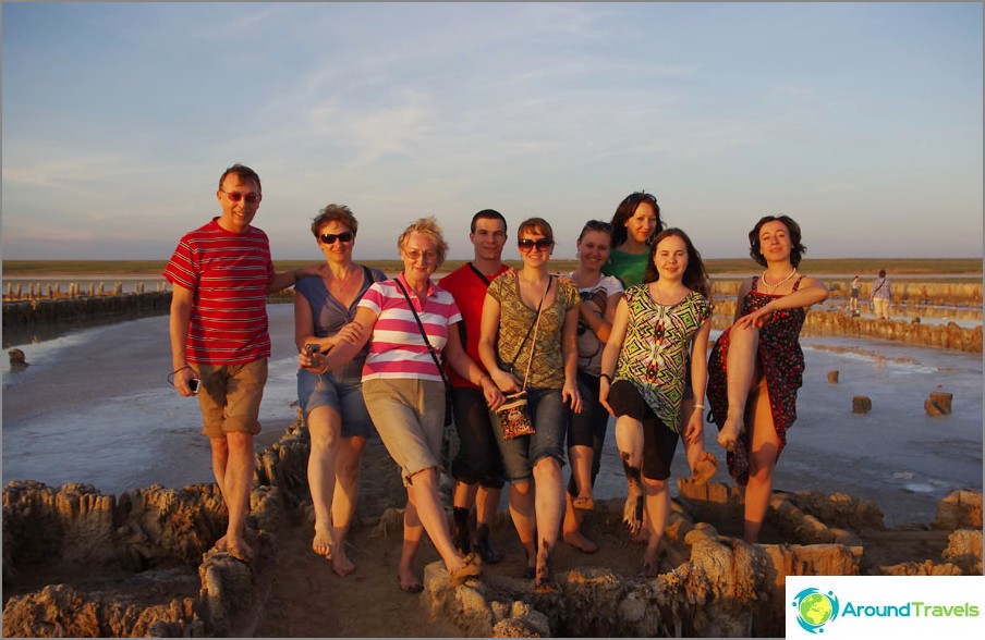 On the Elton salt lake, Volgograd region