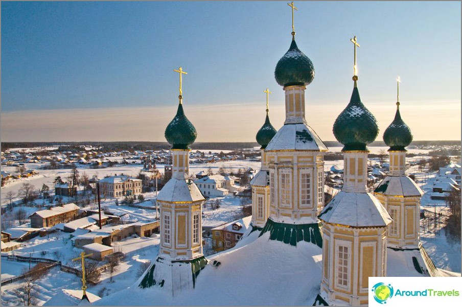 Soligalich from the height of the bell tower of the Cathedral of the Nativity of the Blessed Virgin Mary