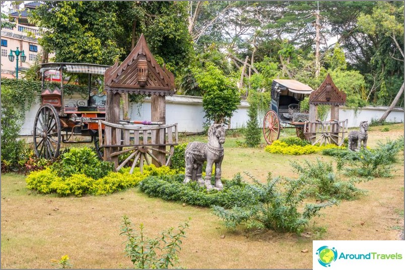 Három királyság park Pattayában - drága és félreeső