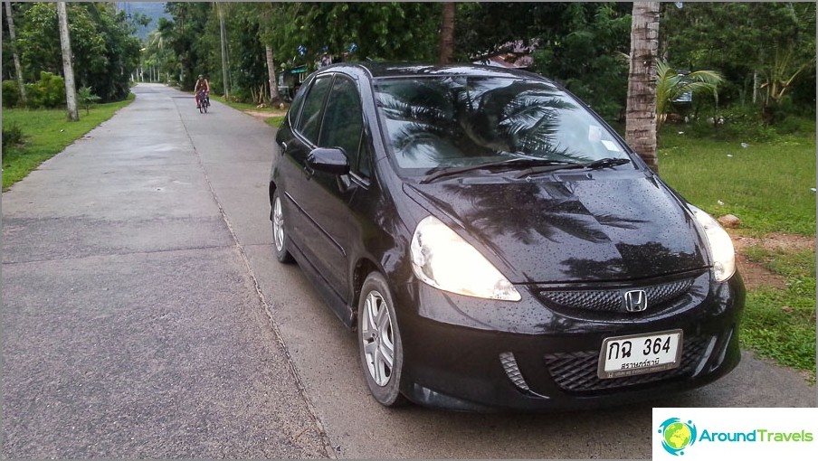 Honda Jazz for 12,000 baht / month