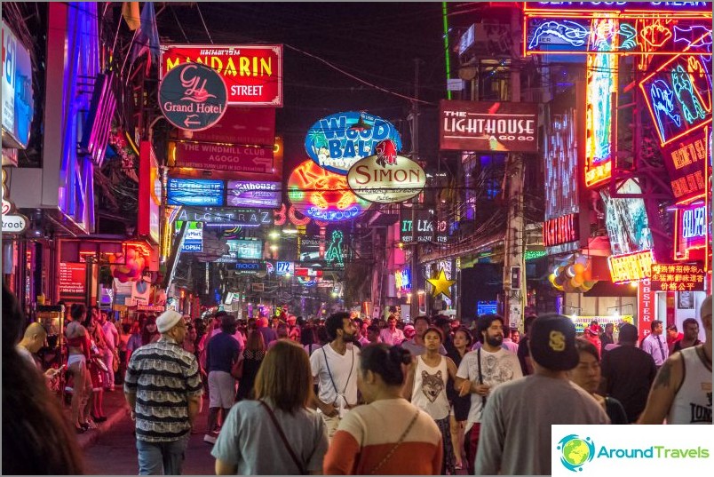 Volkin Street (Walking street) v Pattaya