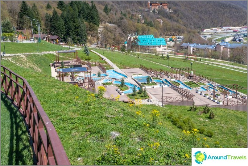 Small water park on the territory of the Fruit Garden
