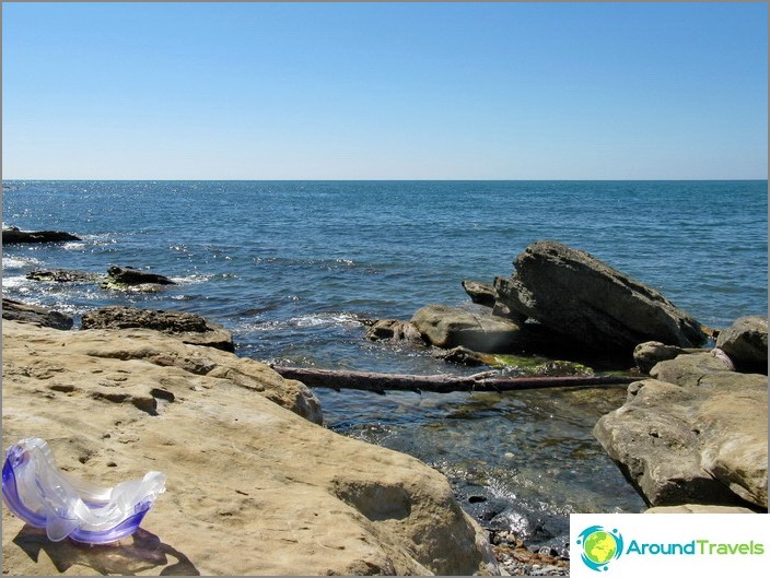 Rest on the Black Sea in tents. Krinitsa.