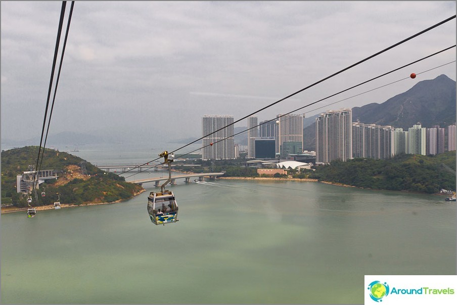 Desde una ventana vistas de Hong Kong