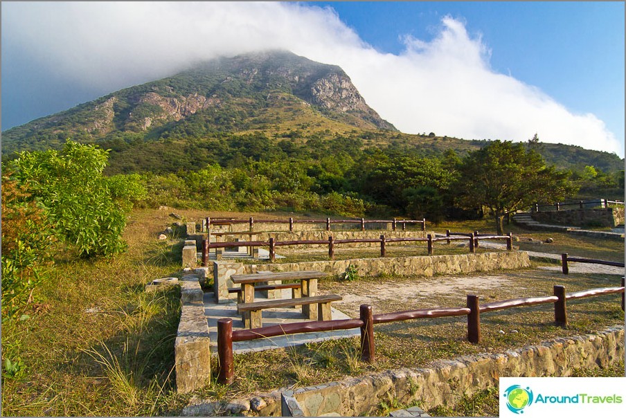 Camping - platser för tält nära Big Buddha