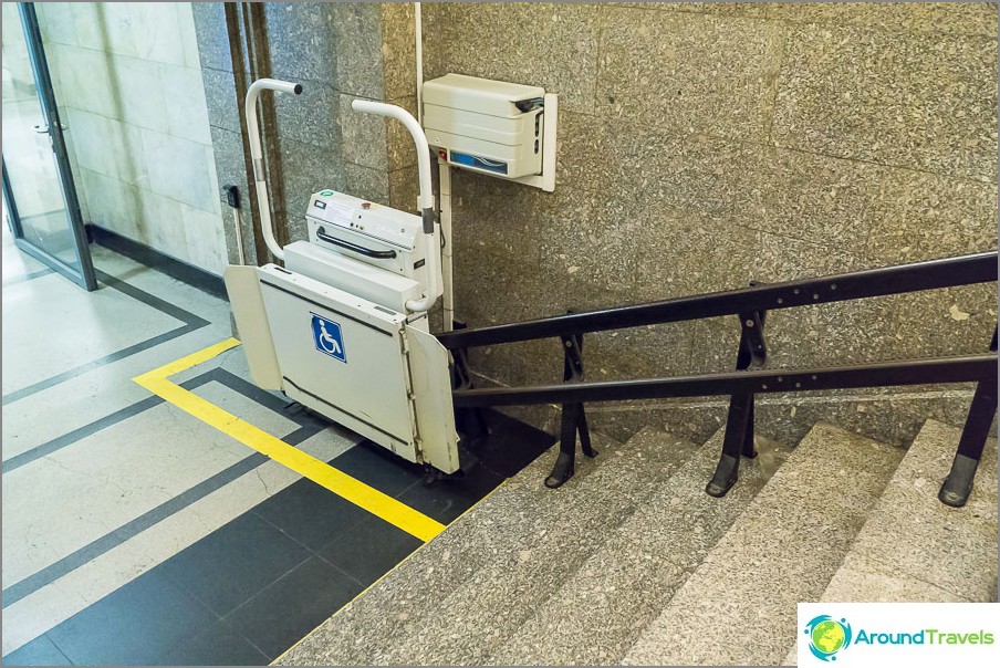 Everything is equipped for disabled people