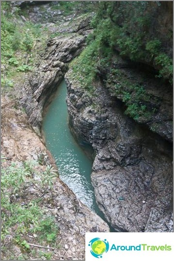 Guam Gorge narrows in some places