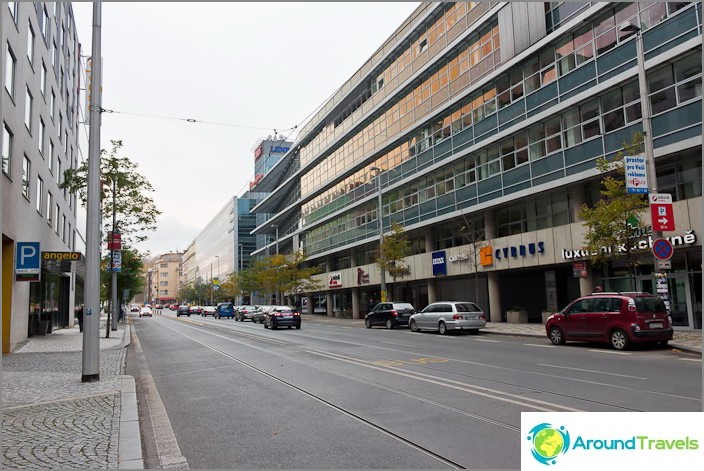 Gewone straat in Praag