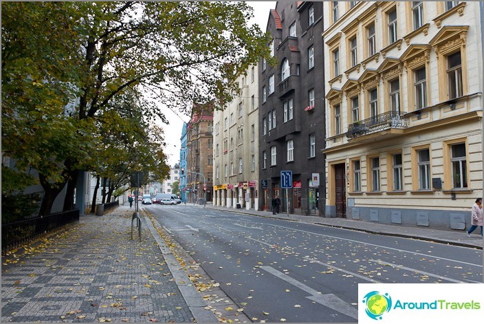 Altes Prag schöne Farben der Häuser