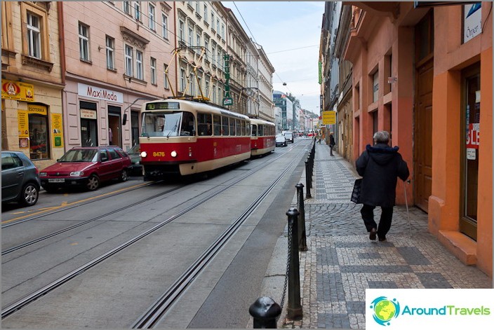 Vores løb i Prag ..., åh - deres sporvogne