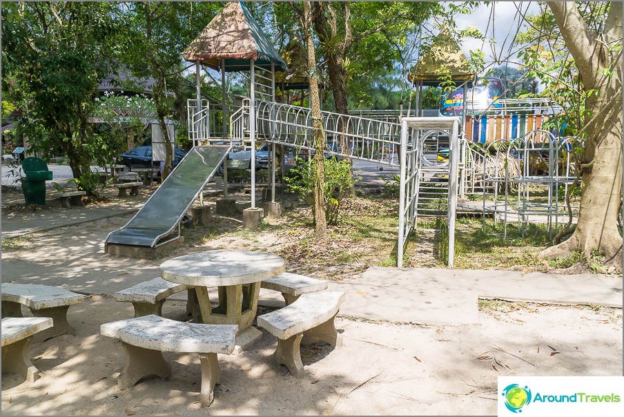 Playground near the parking