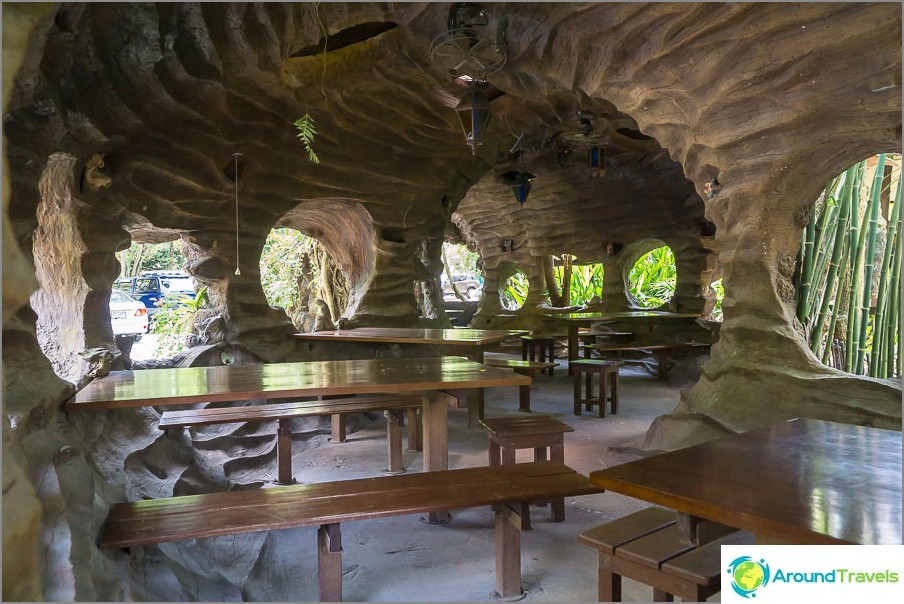 Cafe with a cave entourage