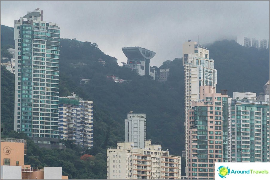 From the roof of our house you can see the observation deck at the peak