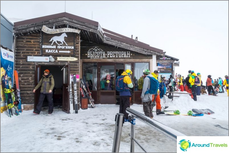 Hauteur du restaurant 2320, Rosa Khutor