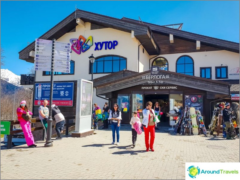 Buffé och Bar Berloga, Olympic Village i Rosa Khutor