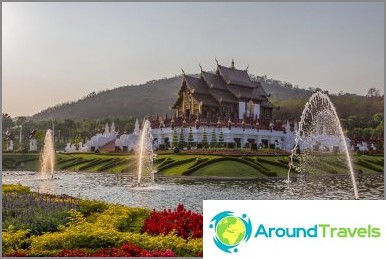 Royal Park Rajapruek din Chiang Mai - parc cu flori și țară