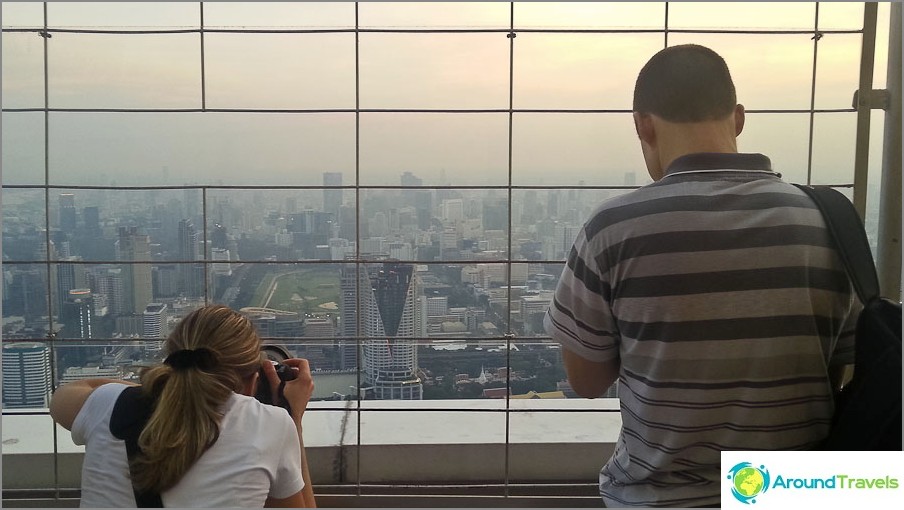 Vista serale di Bangkok