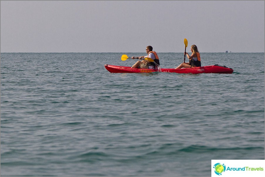 Kayaking on the nearest islands