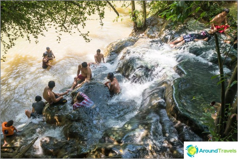 Todas as fontes estão localizadas na encosta da costa.