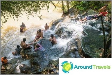 Todas las fuentes se encuentran en la ladera de la costa.