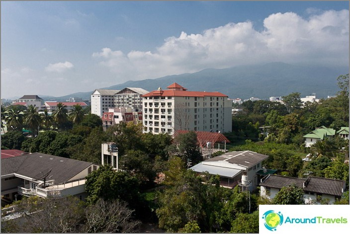 Der Blick aus dem Fenster auf Chiang Mai