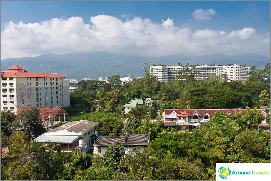 A vista da janela em Chiang Mai