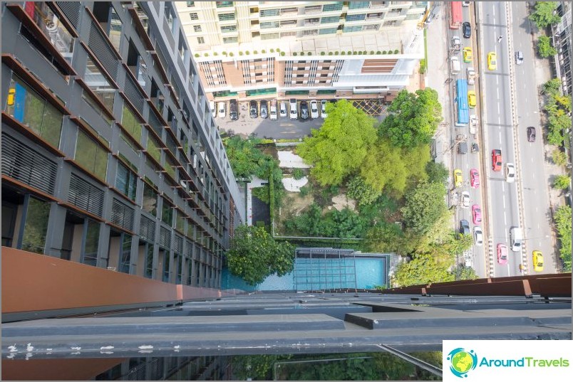 Vista do 26º andar da piscina