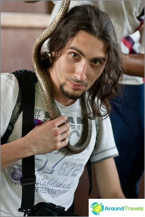 My friend at the snake farm, no other snake pictures