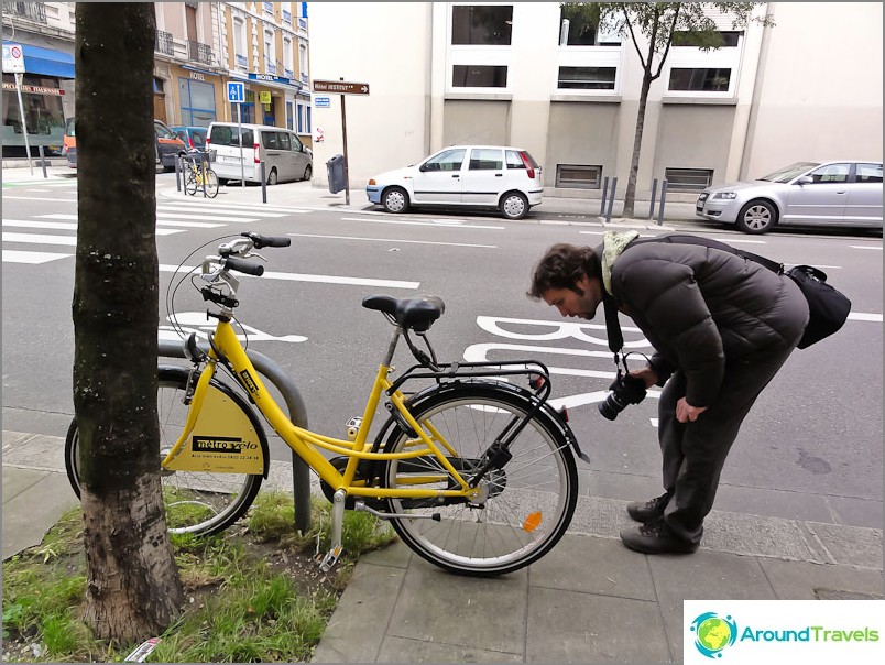 グルノーブルでの自転車レンタル