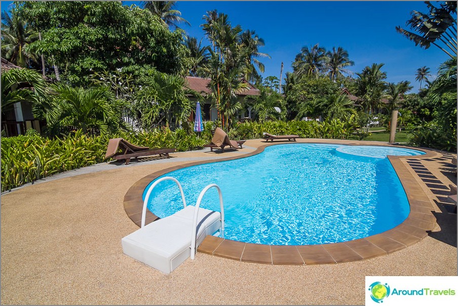 Piscina na área comum