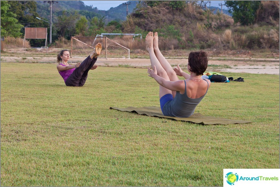 Morning yoga