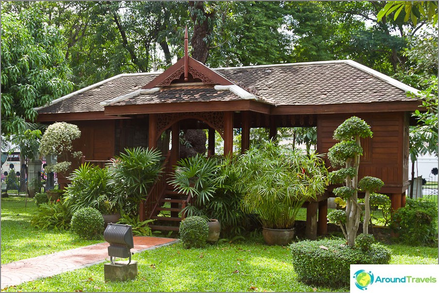 Imitation of a Thai village - small Thai style houses