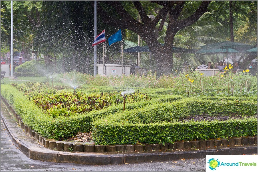 Lumpini Park v Bangkoku