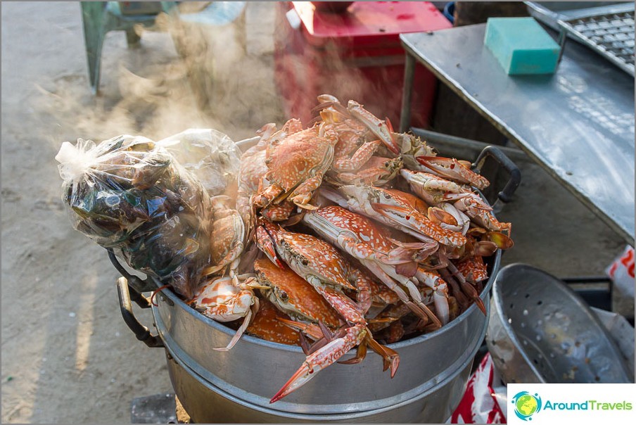 Crabs still smoking