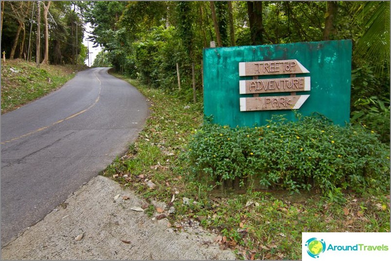 Turn at Tree Top Adventure Park