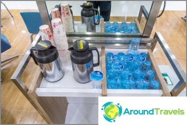 Complimentary water, coffee and tea