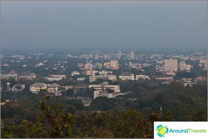 Observation deck - view of Chiang Mai